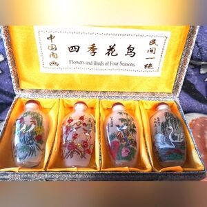 Japanese hand painted bottles